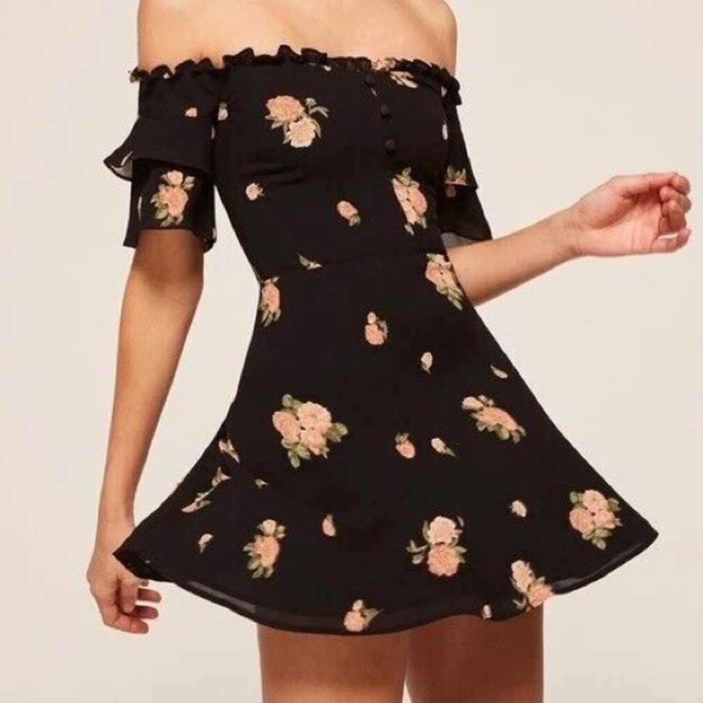 Reformation Petite Diana Floral Mini Dress